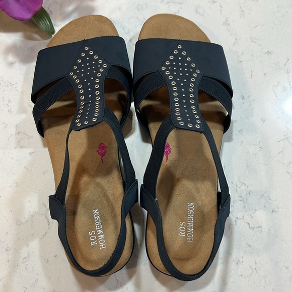 Ros Hommerson Miriam Women's Casual Sandal Leather/Lycra Elastic Size 9.5 - Picture 10 of 15